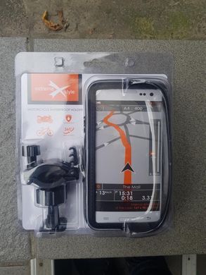 Держатель телефона Extreme Style 155 на руль 5,5 с козырьком