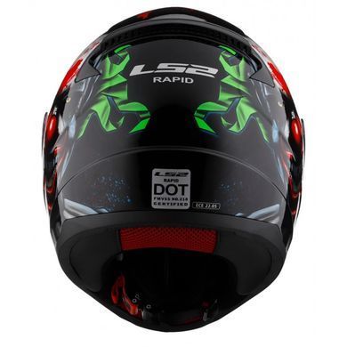 Мотошолом LS2 FF353 Rapid 2 Happy Dreams Black ECE2206 XS