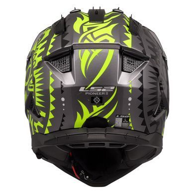 Мотошолом LS2 MX702 Pioneer 2 Rangi Hi-Vis Yellow L