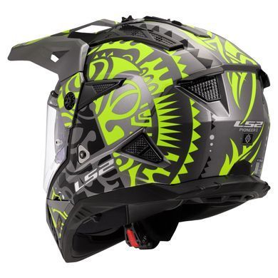 Мотошолом LS2 MX702 Pioneer 2 Rangi Hi-Vis Yellow L