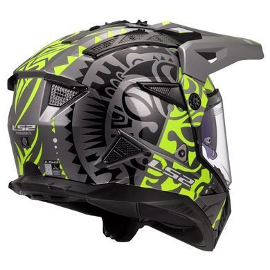 Мотошолом LS2 MX702 Pioneer 2 Rangi Hi-Vis Yellow L