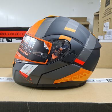 Мотошлем MT ATOM SV Gorex B4 Matt Orange M