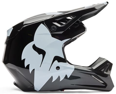 Мотошолом FOX V1 Helmet SHIELD Black XXL