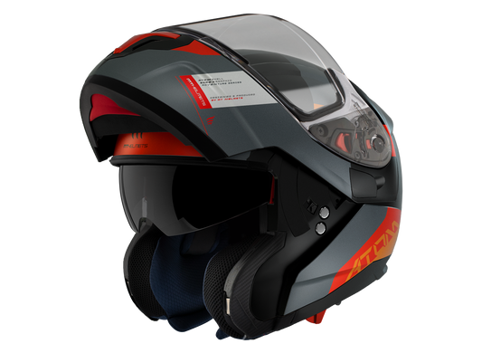 Мотошлем MT ATOM SV Gorex B4 Matt Orange M