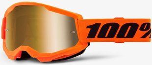 Маска кросова 100% STRATA Goggle II Neon Orange - Mirror Gold Lens One size
