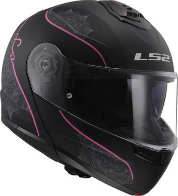 Мотошлем LS2 FF908 Strobe II Lux Matt Black Pink S