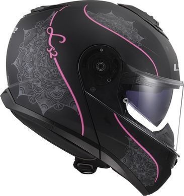 Мотошлем LS2 FF908 Strobe II Lux Matt Black Pink S