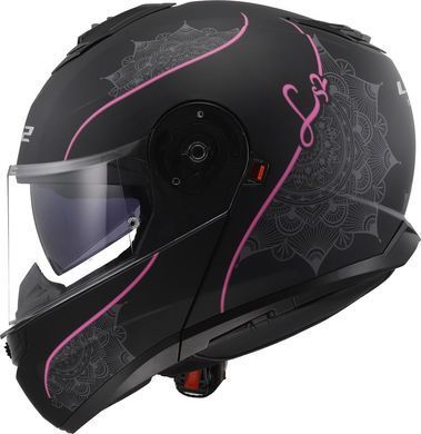 Мотошлем LS2 FF908 Strobe II Lux Matt Black Pink S