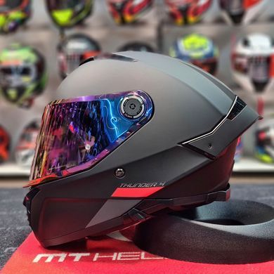 Мотошолом MT THUNDER 4 SV Solid Matt Black XS