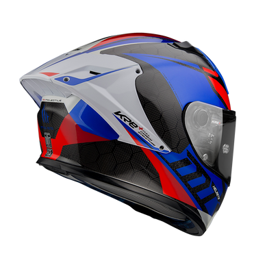 Мотошолом MT KRE+ Carbon Projectile D7 Gloss Pearl Blue XS