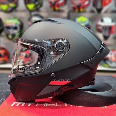 Мотошолом MT THUNDER 4 SV Solid Matt Black XS