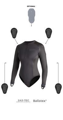Захист тіла бодік PandoMoto Shell WW BLACK 02 XS