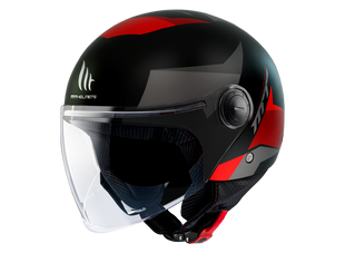 Мотошлем MT STREET Poke B5 Matt Red XS