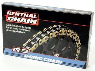 Цепь Renthal R3-3 SRS Chain 520 Gold 520-118L / SRS Ring