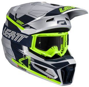 Мотошолом LEATT Moto 3.5 Helmet + Goggle Steel, M