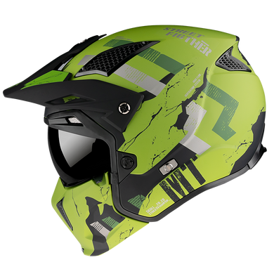 Мотошолом MT STREETFIGHTER SV SKULL 2020 Matt Green XS