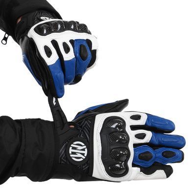 Моторукавички Riding Tribe GMS-01 Blue XL 21cm шкіра