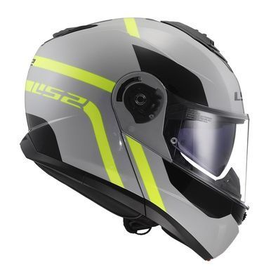 Мотошлем LS2 FF908 Strobe II Autox Grey H-V Yellow L