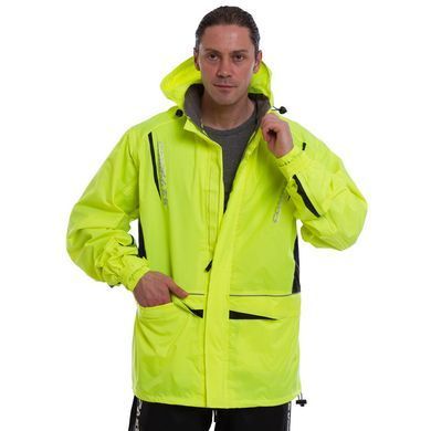 Мотодождевик Compass Black Fluo Green куртка и штаны L