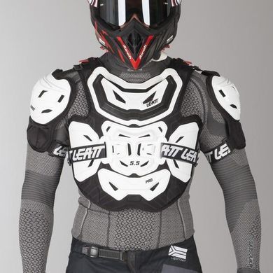 Панцир кросовий LEATT Chest Protector 5.5 Pro White