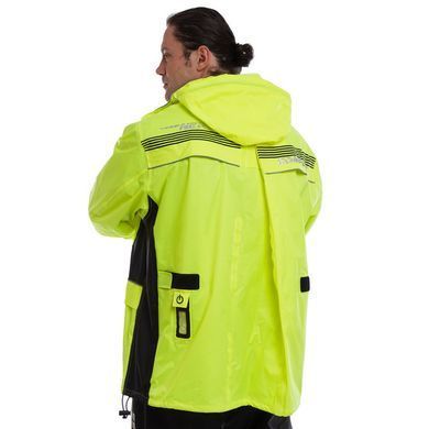 Мотодождевик Compass Black Fluo Green куртка и штаны L