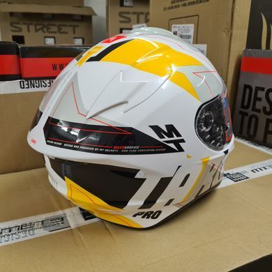 Мотошлем MT TARGO PRO Biger A3 Gloss Pearl Yellow M
