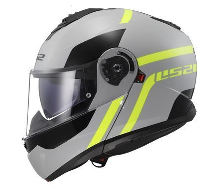 Мотошлем LS2 FF908 Strobe II Autox Grey H-V Yellow L
