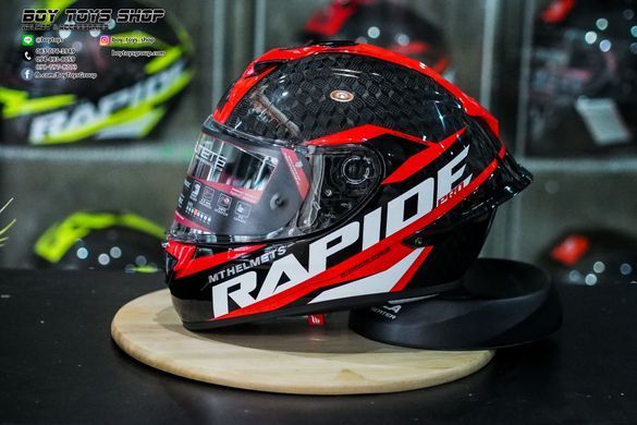 Мотошлем MT RAPIDE Pro Carbon Gloss Red L