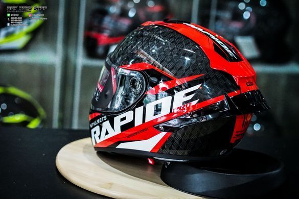 Мотошлем MT RAPIDE Pro Carbon Gloss Red L